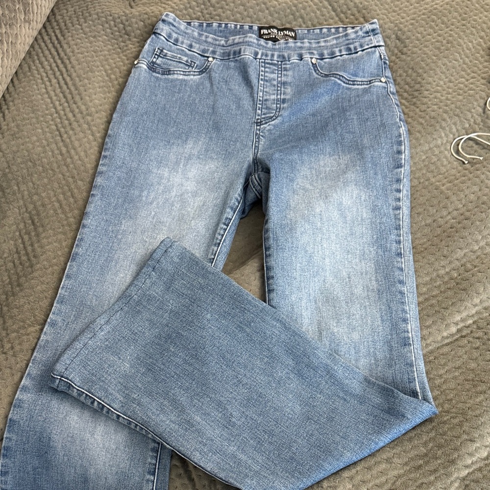 Frank Lyman Design Light Blue Flare Jeans